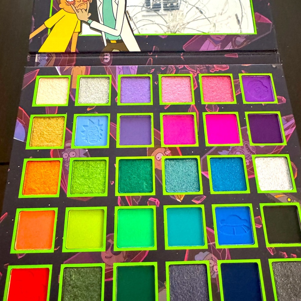 BNIB sold out Glamlite Rick & Morty eyeshadow palette